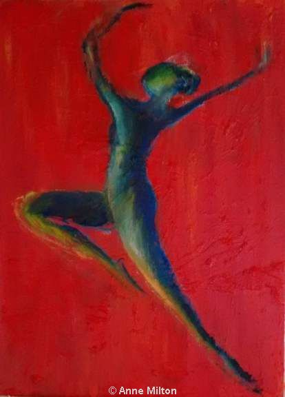  Just get up and dance painted by Anne Milton, Fine Artist.